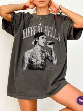 Bieberchella Justin Bieber Coachella Concert Tee, Pop Music Festival Shirt,  209
